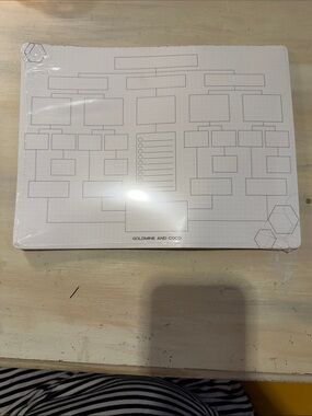 White Grid Home Office Planner